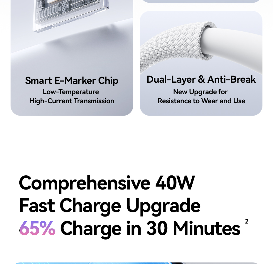 Khả năng sạc đầy laptop nhanh chóng với cáp Baseus 100W - chube.vn