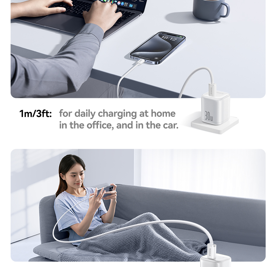 Cáp sạc Baseus Dynamic 4 Series màu đen - chube.vn