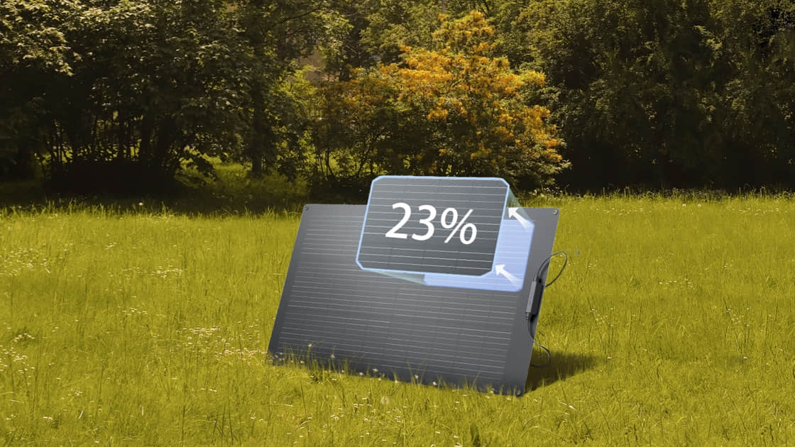 chube.vn Pin mặt trời 100W Ecoflow phù hợp cho dã ngoại