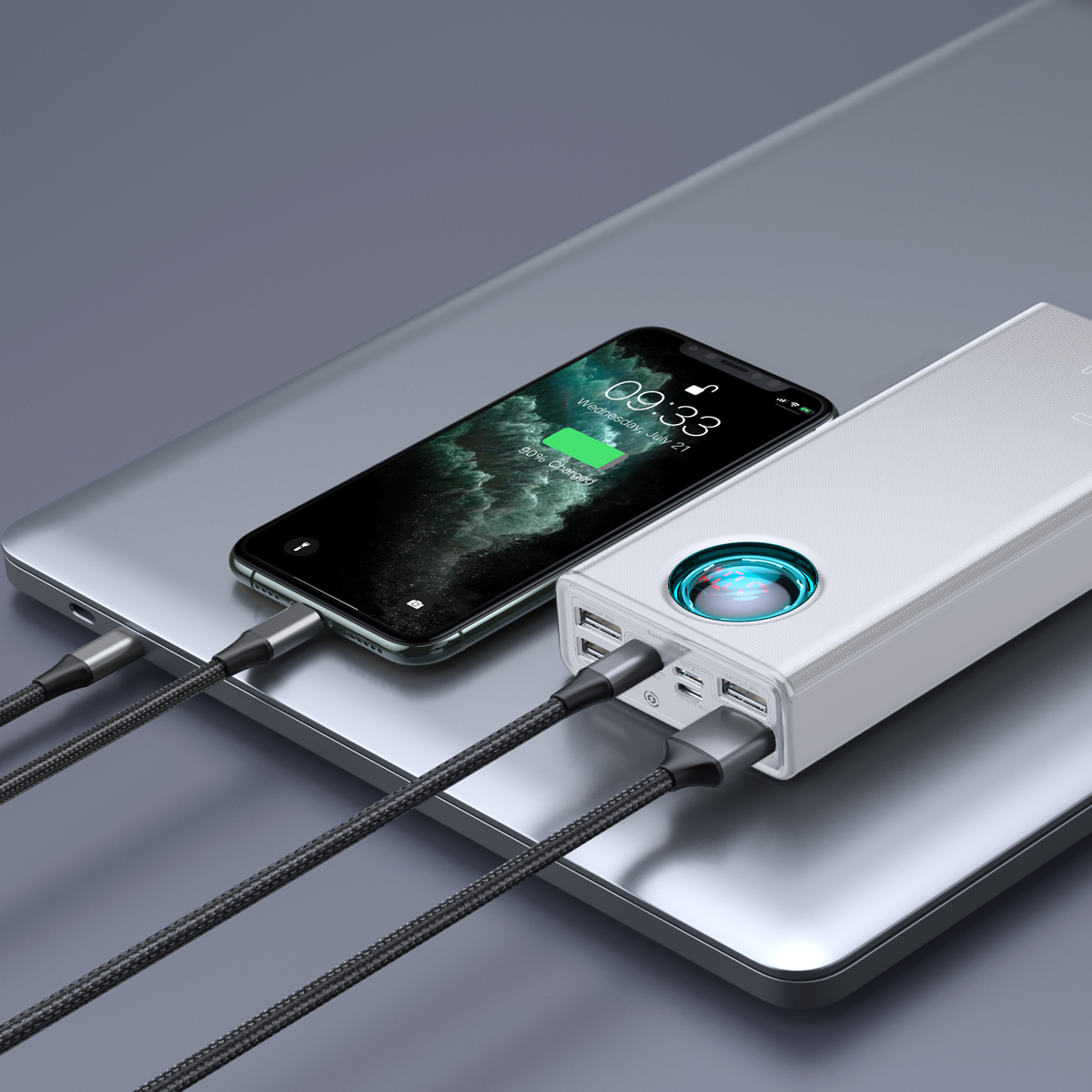 Pin Baseus Amblight sạc đa dạng thiết bị