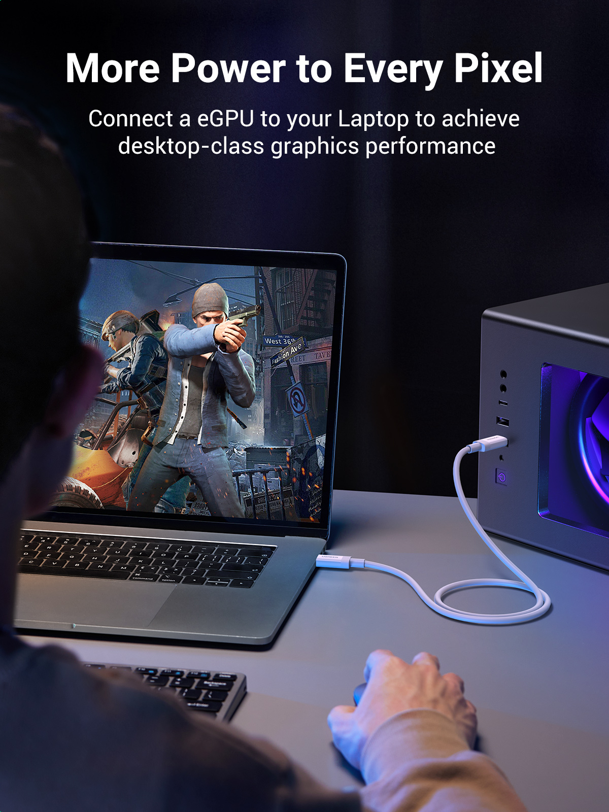 Cáp sạc và truyền dữ liệu C to C Ugreen US506 USB4 40Gbps