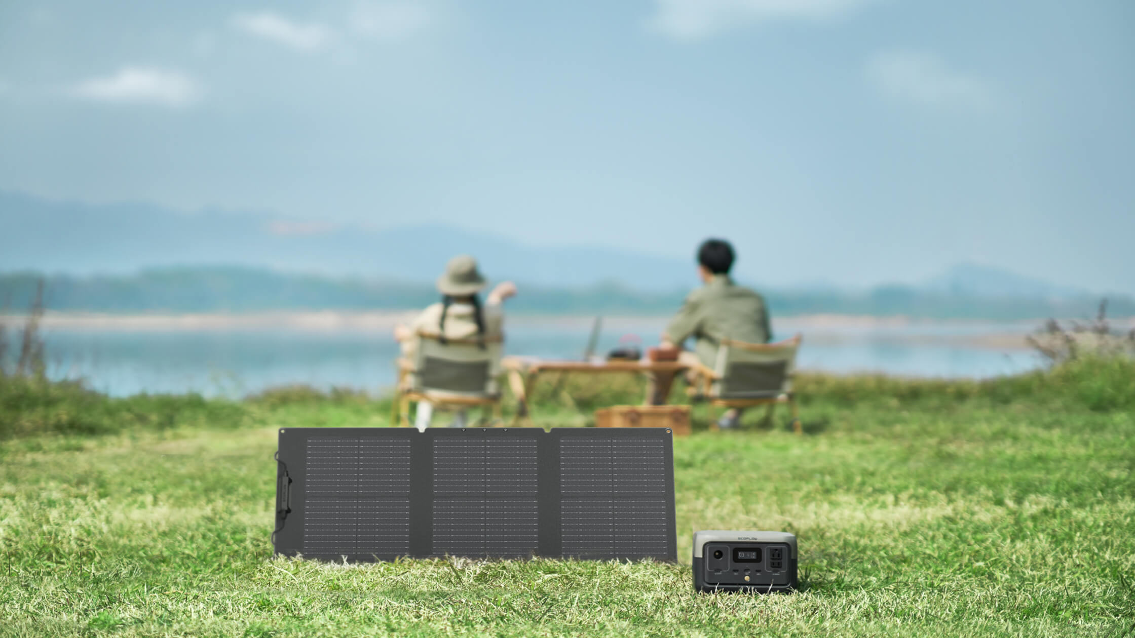 chube Tấm pin năng lượng gấp gọn 60W EcoFlow Solar Panel