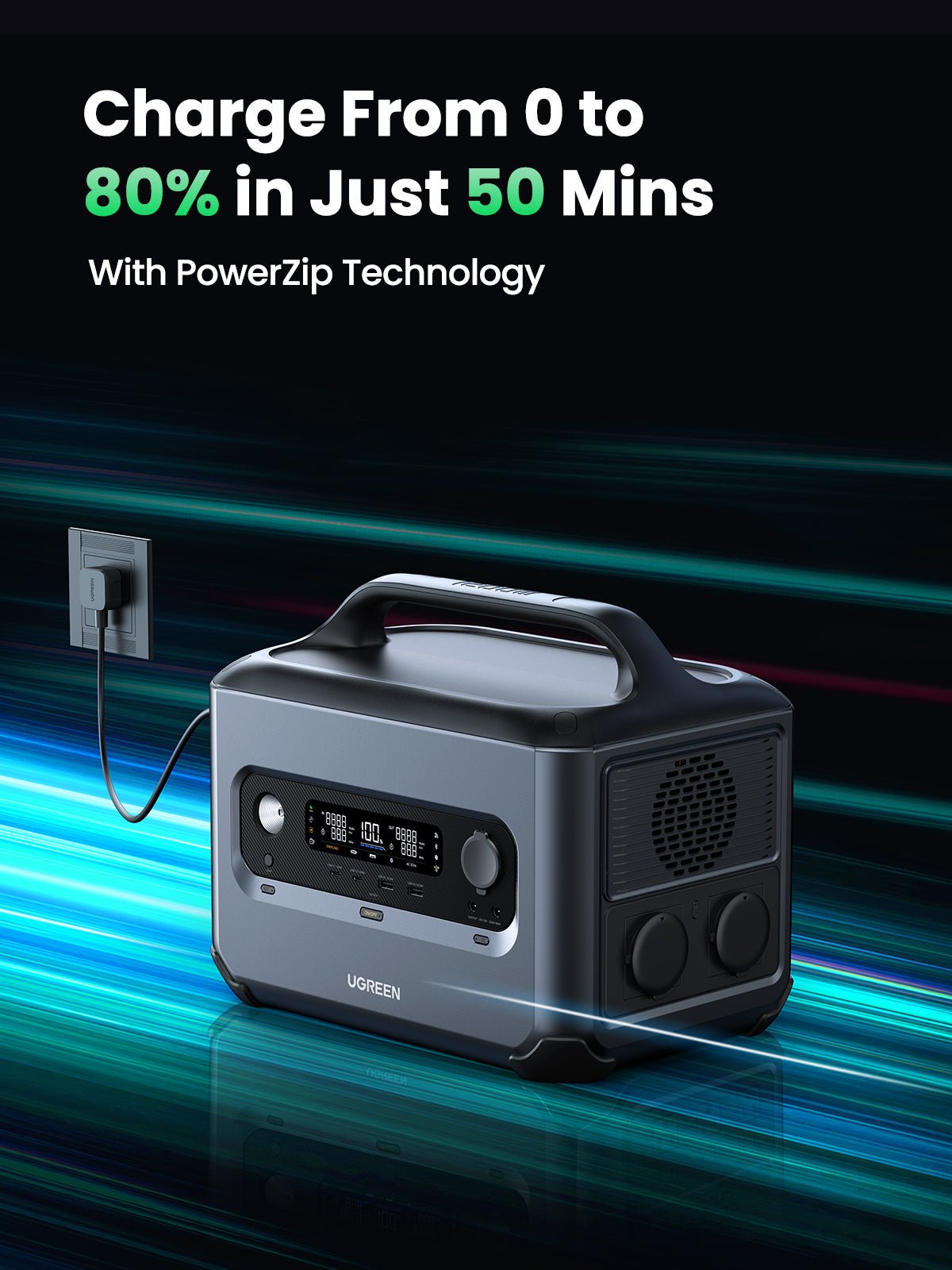 Trạm sạc dự phòng 1200W UGREEN GS1200 PowerRoam 1024Wh