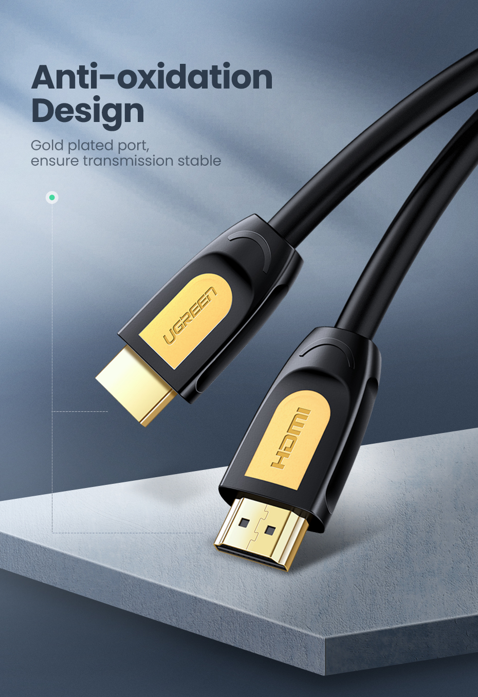 Cáp HDMI 2M dẹt 4Kx2K Ugreen 11185 (HD101)