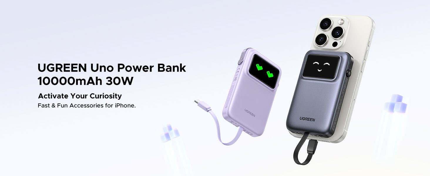 Sạc dự phòng 30W Ugreen PB511 tích hợp USB-C 10000mAh