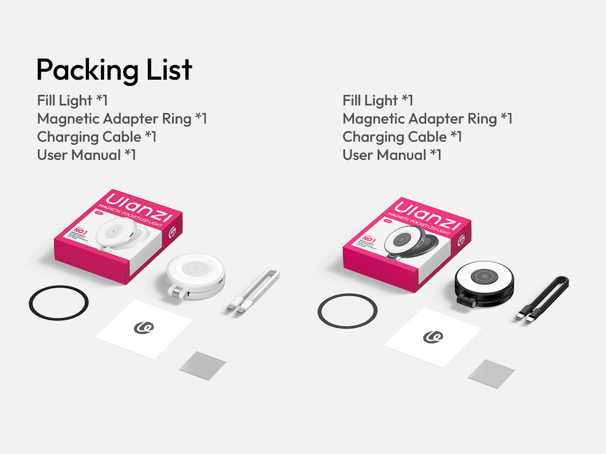 Chất liệu hợp kim nhôm và nhựa PC cao cấp của đèn Ulanzi LM21