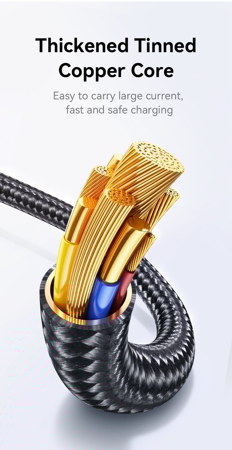 chube Cáp sạc 100W USAMS SJ744 C To C Zinc Alloy Meteor Series