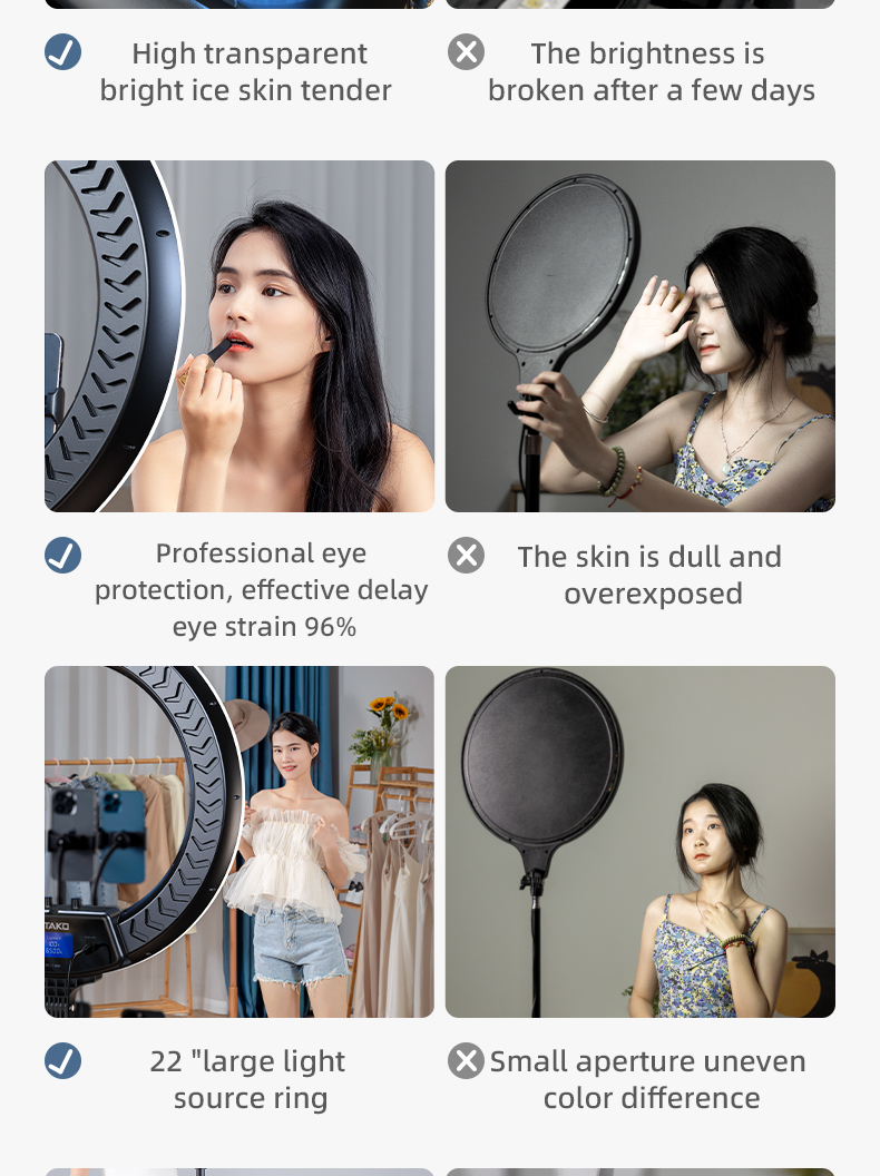 Đèn Livestream Rtako AR-GTB01 Ring Light 18/22 inch - Chi tiết sản phẩm
