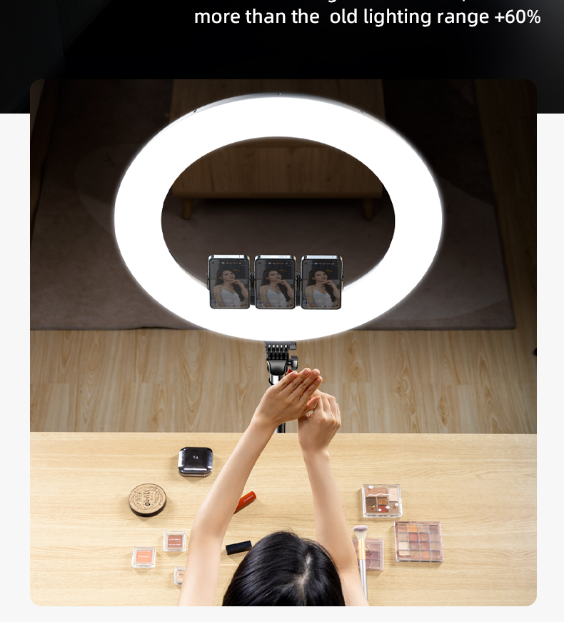 Đèn Livestream Rtako AR-GTB01 Ring Light 18/22 inch - Ánh sáng trung tính
