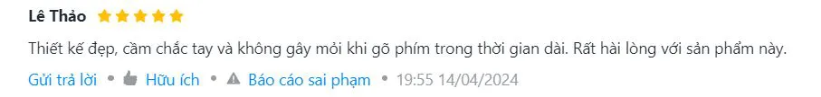 Customer review UGREEN KU005 keyboard on Chube.vn
