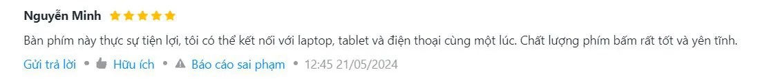 Customer review of UGREEN KU005 keyboard