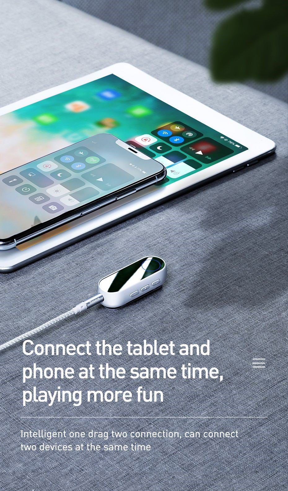 Bộ thu Bluetooth Receiver Baseus LV564