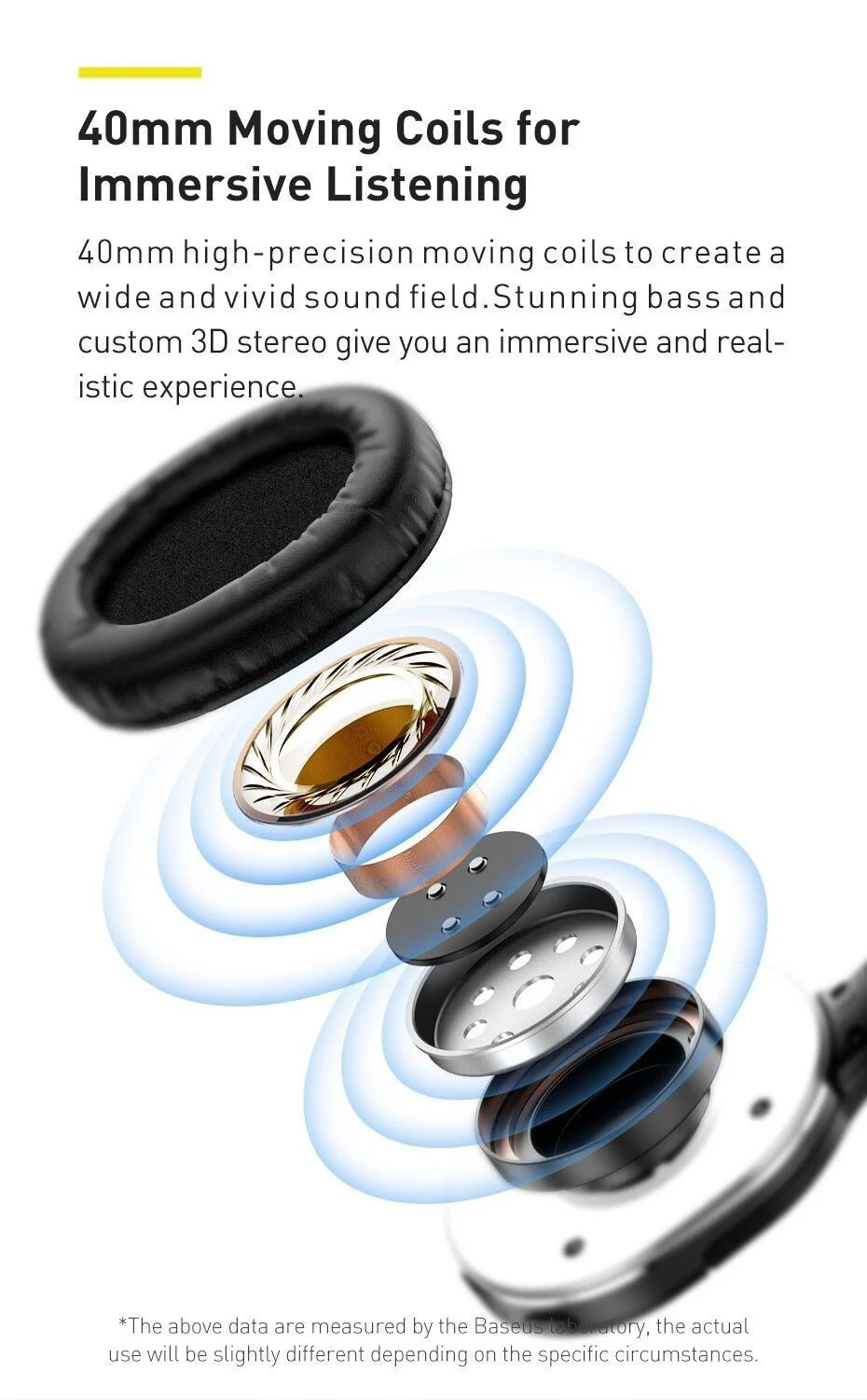 Đệm tai êm ái của Baseus Encok D02 Pro
