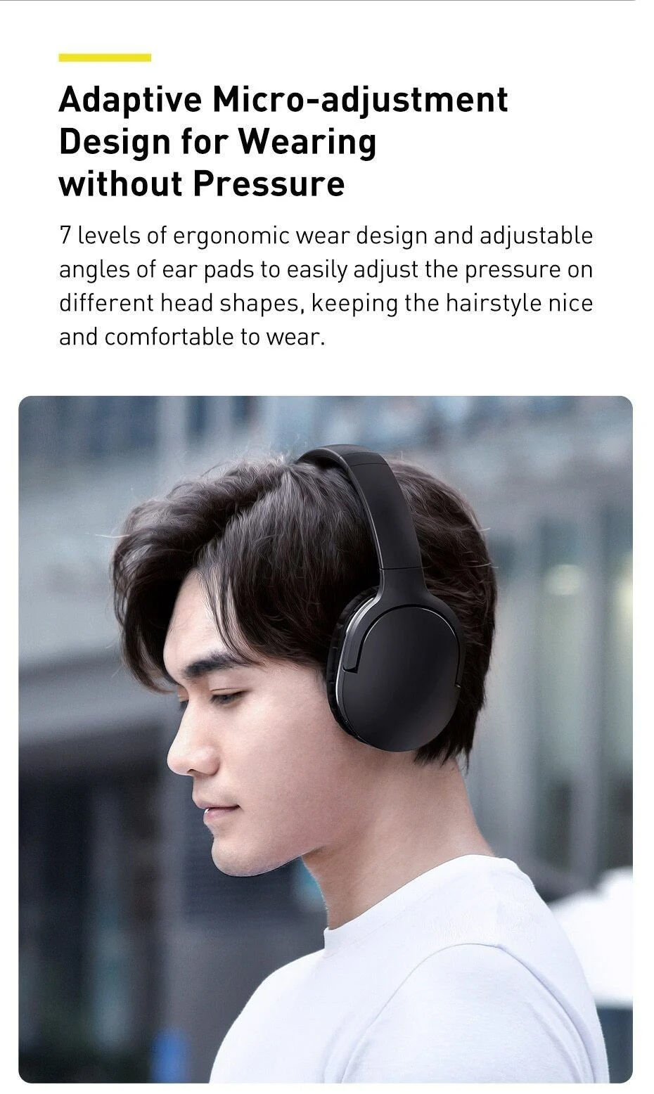 Tai nghe Baseus Encok D02 Pro độ hoàn thiện cao