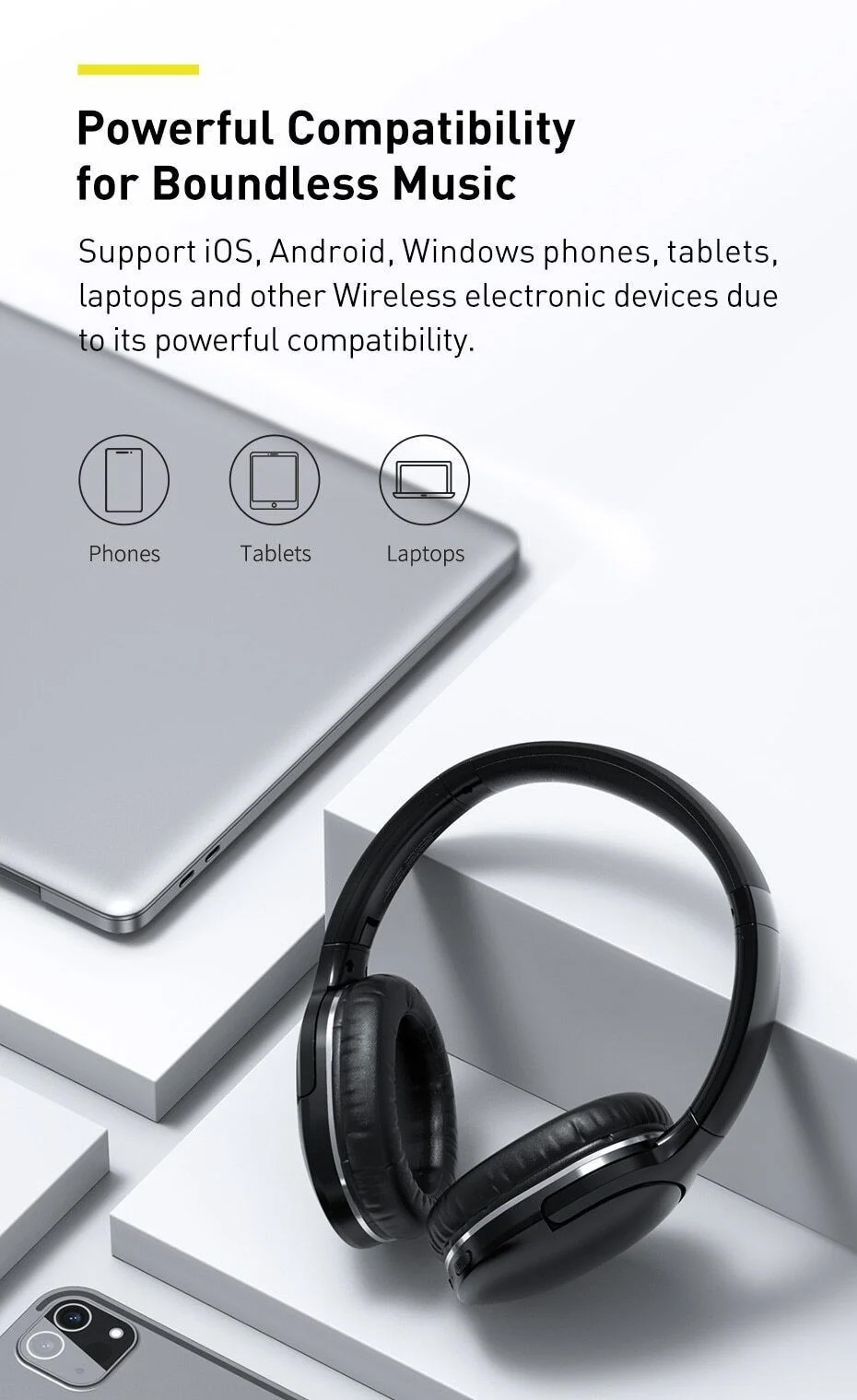 Tai nghe Baseus Encok D02 Pro góc chụp đẹp