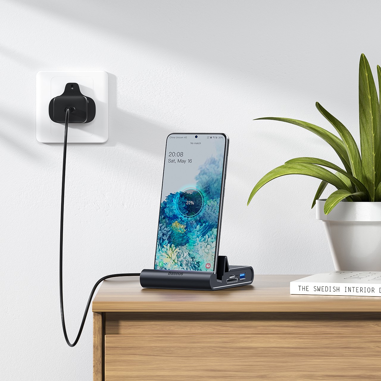 Sạc nhanh PD 100W với Baseus Mate Docking
