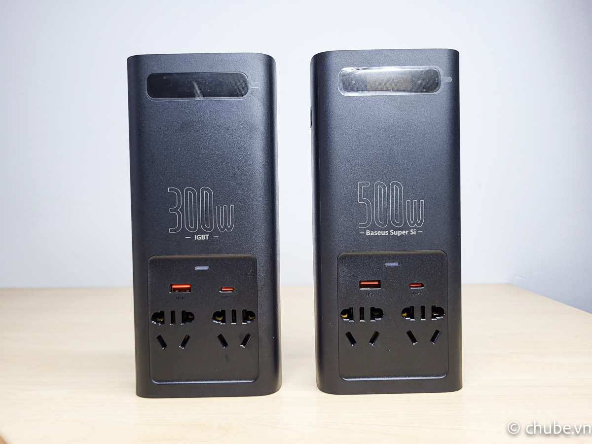 Baseus Power Inverter với nhiều cổng kết nối và tính năng sạc nhanh