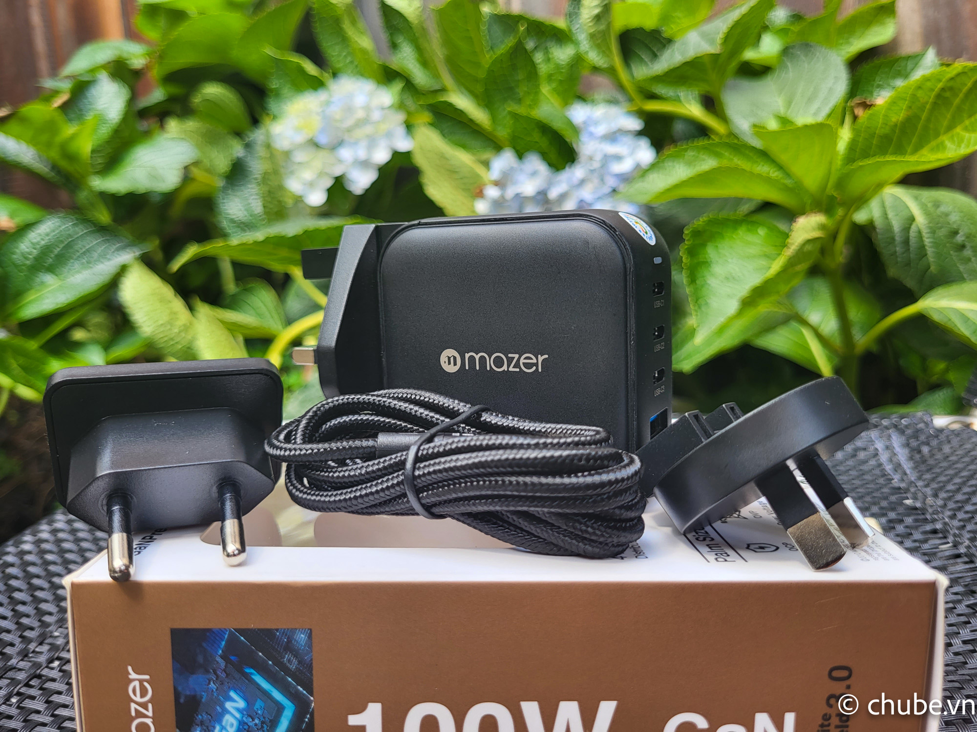 Bộ sạc tường Mazer Infinite Boost Supermini 100W Chube