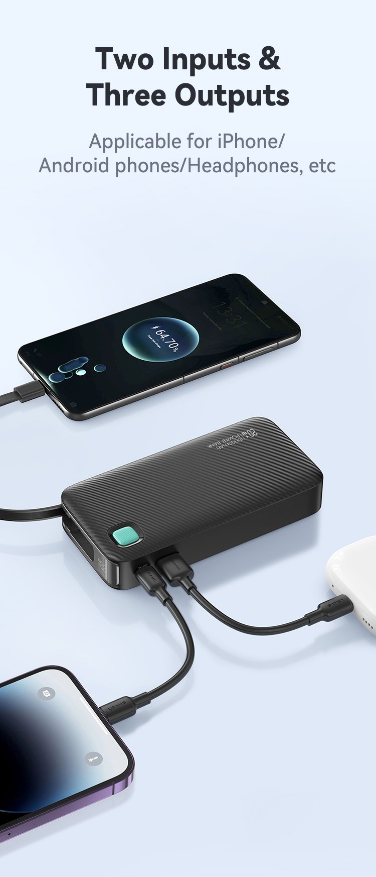 chube Pin Sạc Dự Phòng USAMS CD224 10000mAh 20W