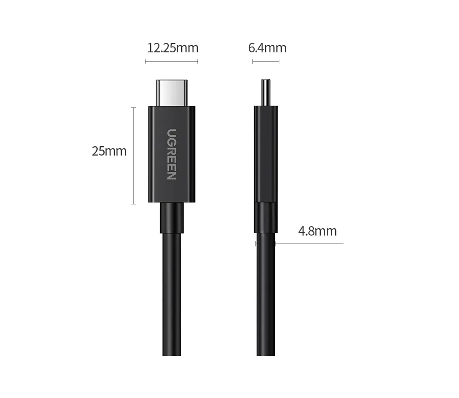 Cáp Ugreen US501 Thunderbolt 4 - Minh họa tính di động