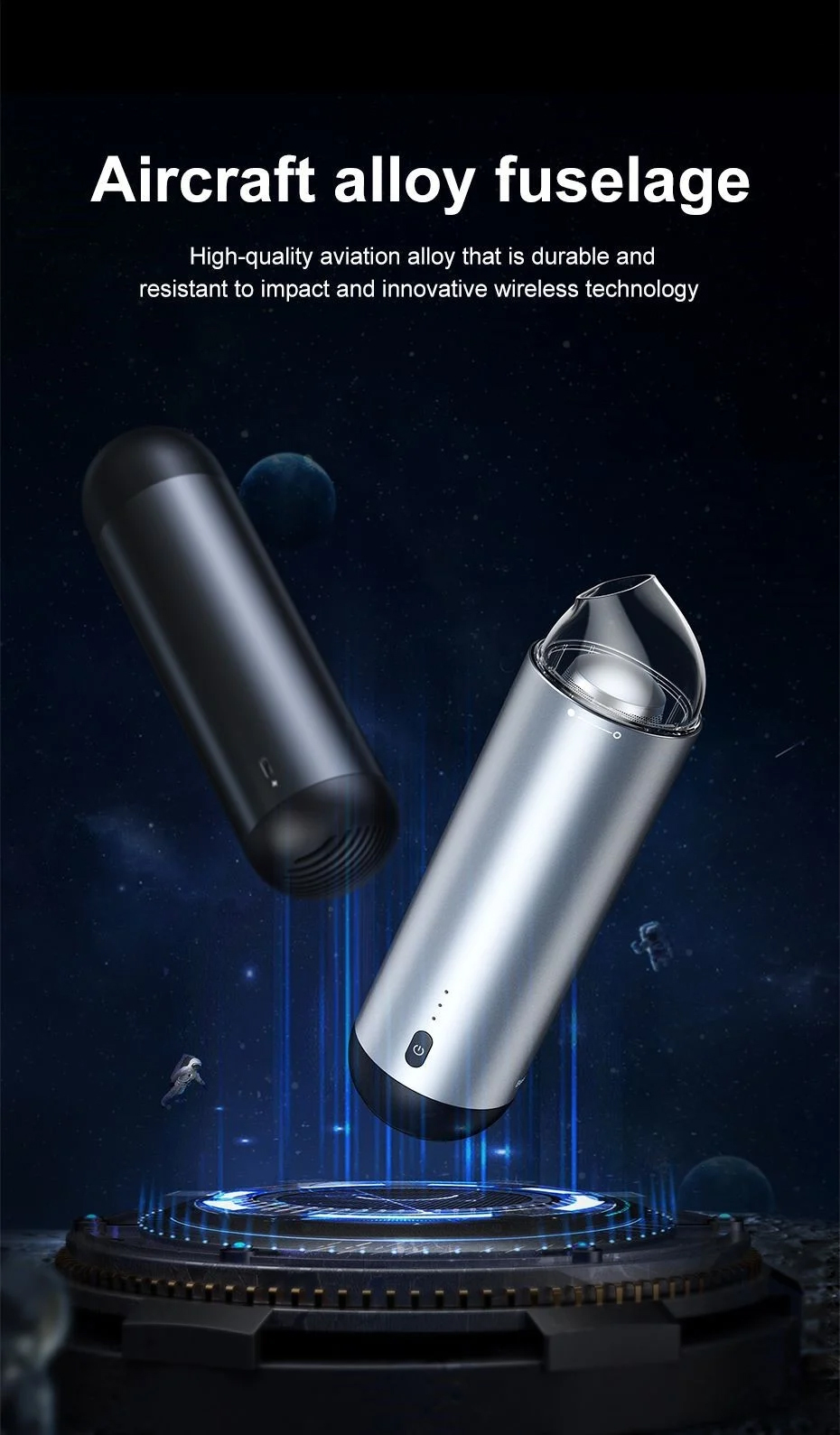 Máy hút bụi cầm tay Mini Baseus Capsule LV538 - Vệ sinh dễ dàng