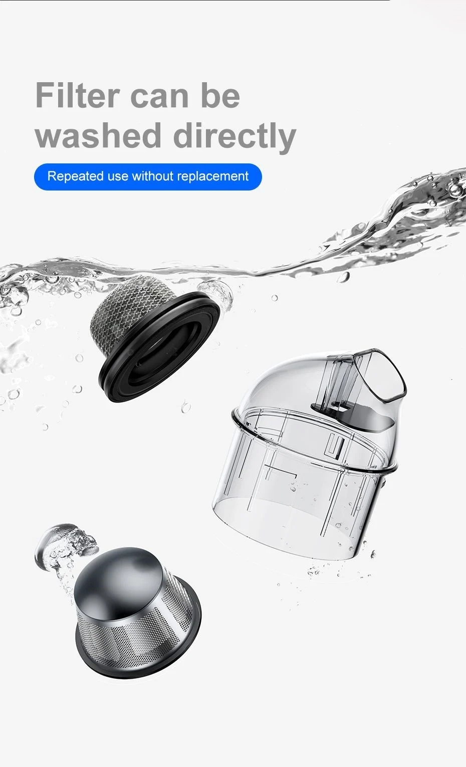Máy hút bụi cầm tay Mini Baseus Capsule LV538 - Hút bụi xe hơi