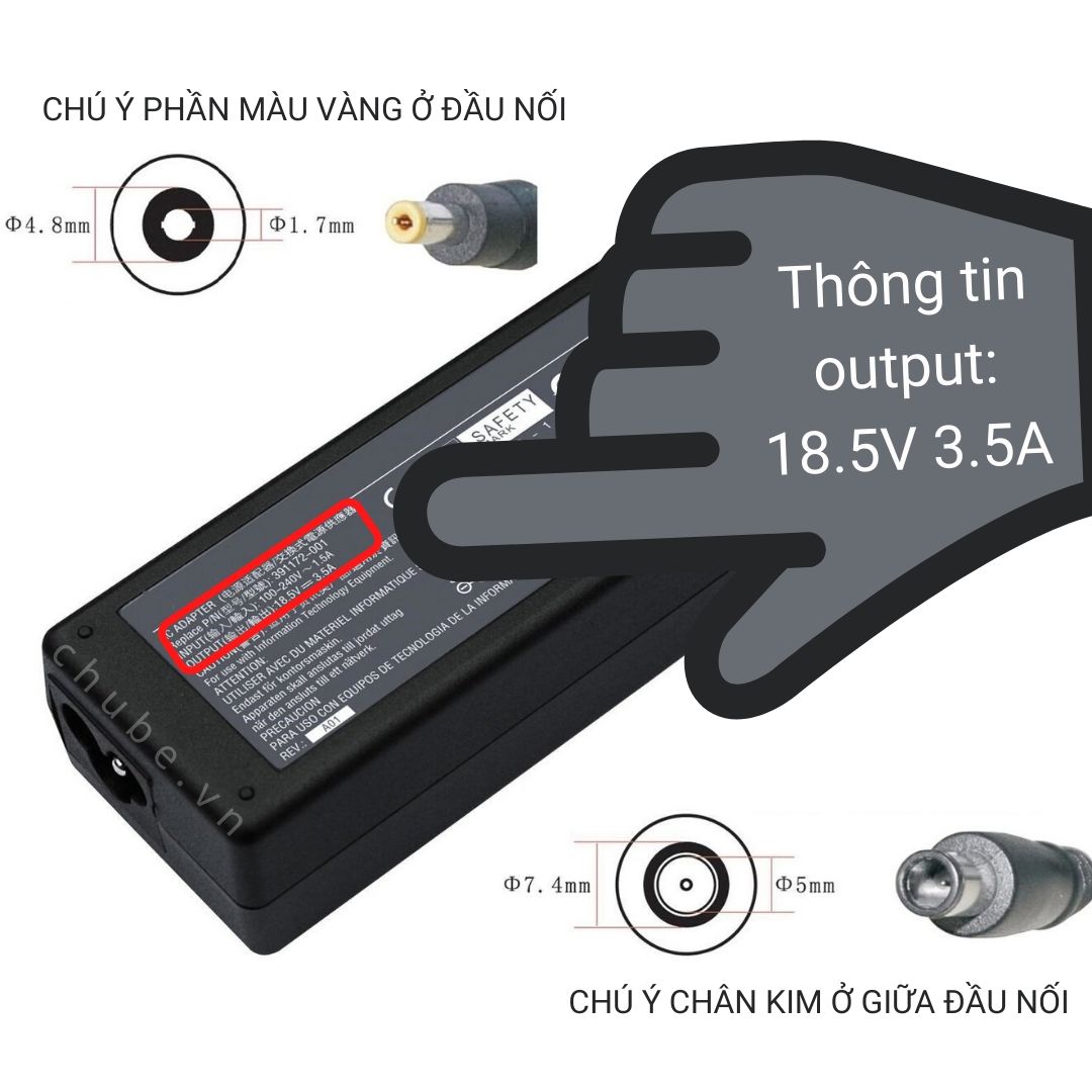 Đầu chuyển USB Type-C sang đầu DC laptop PD 100W phiên bản nhôm đúc