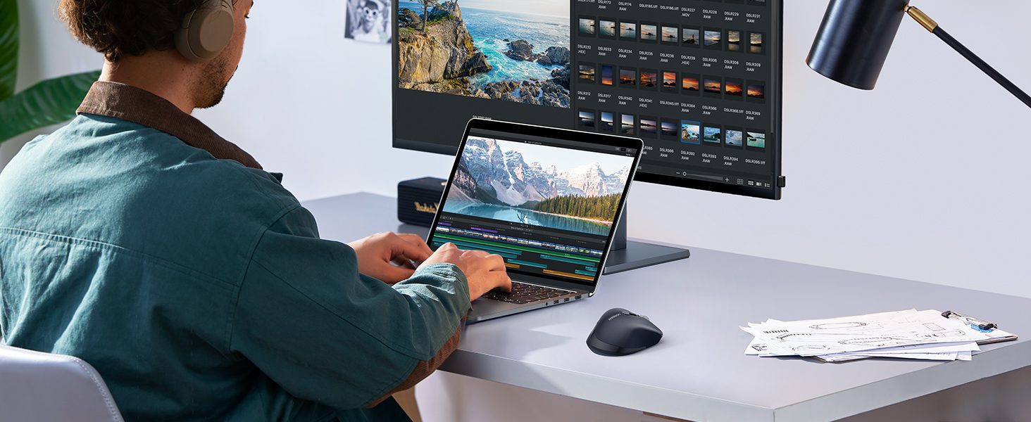 Chuột công thái học không dây Bluetooth Ugreen M751