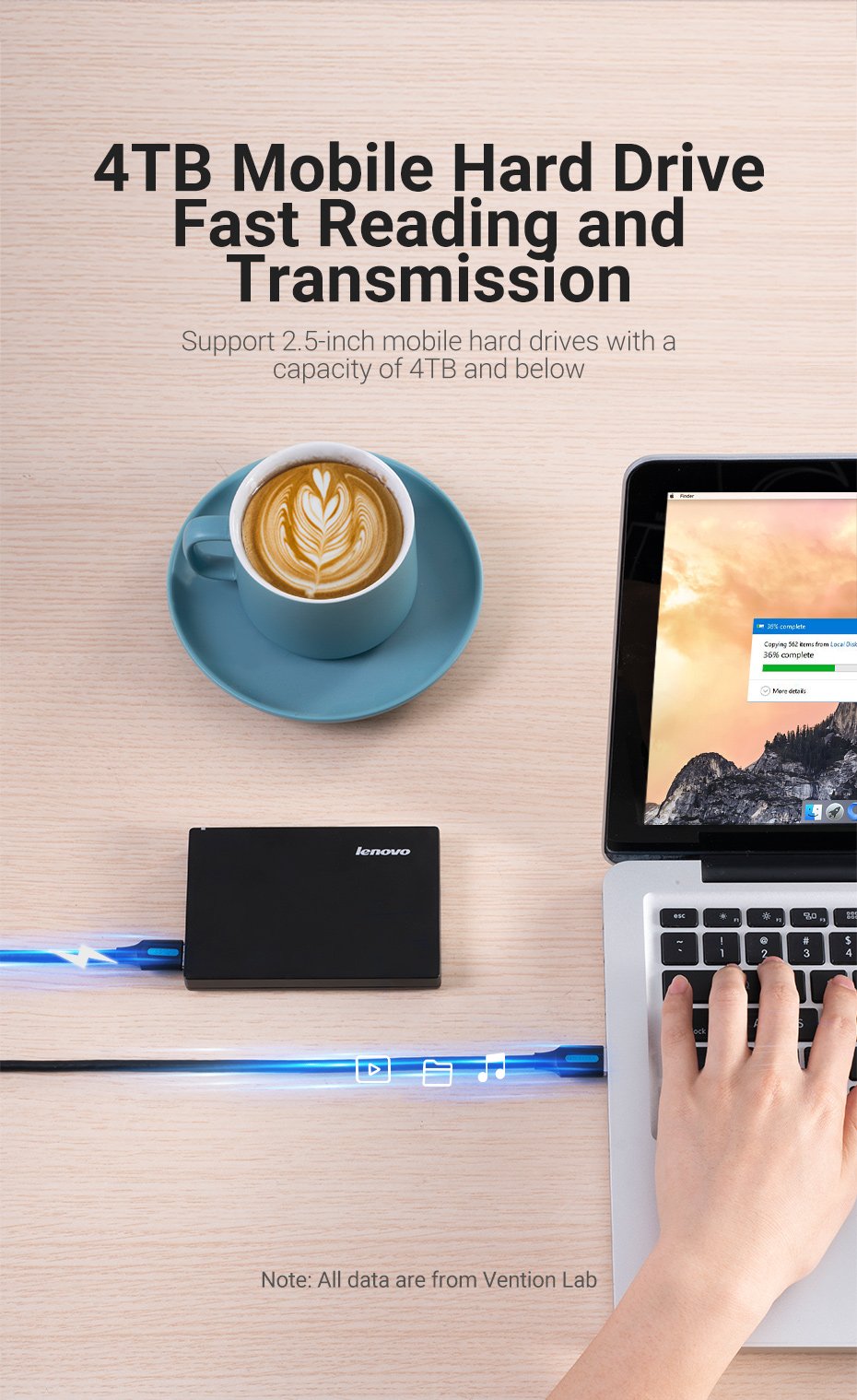 chube Cáp sạc nhanh USB3.0 to Micro-B VENTION COPBD