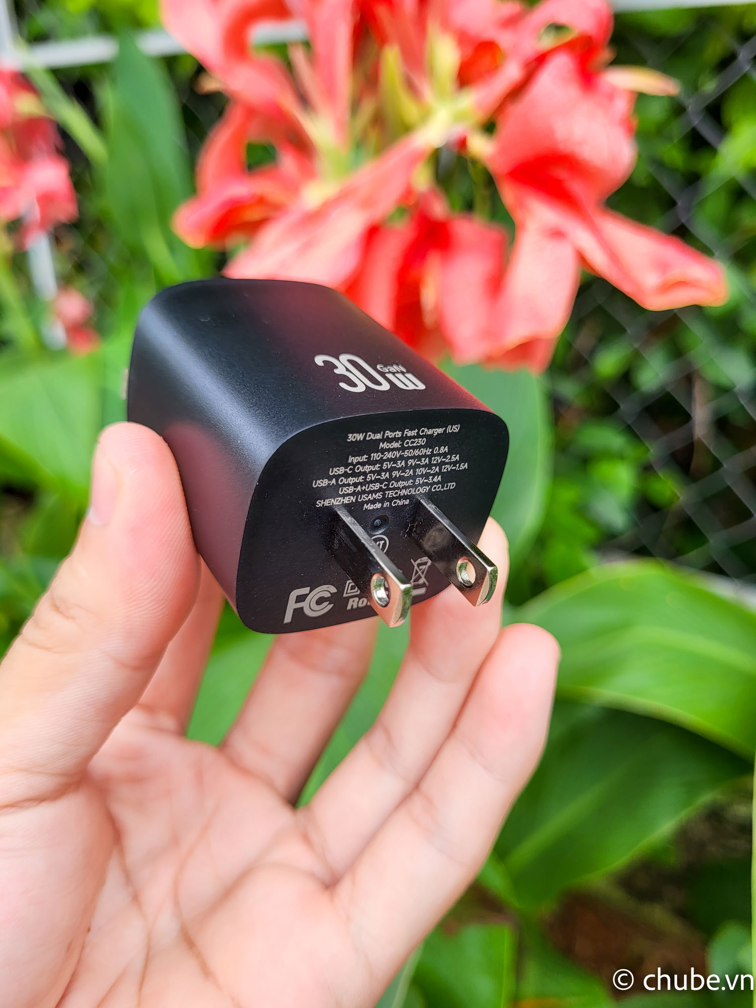Củ sạc USB-C và USB-A 30W USAMS CC229