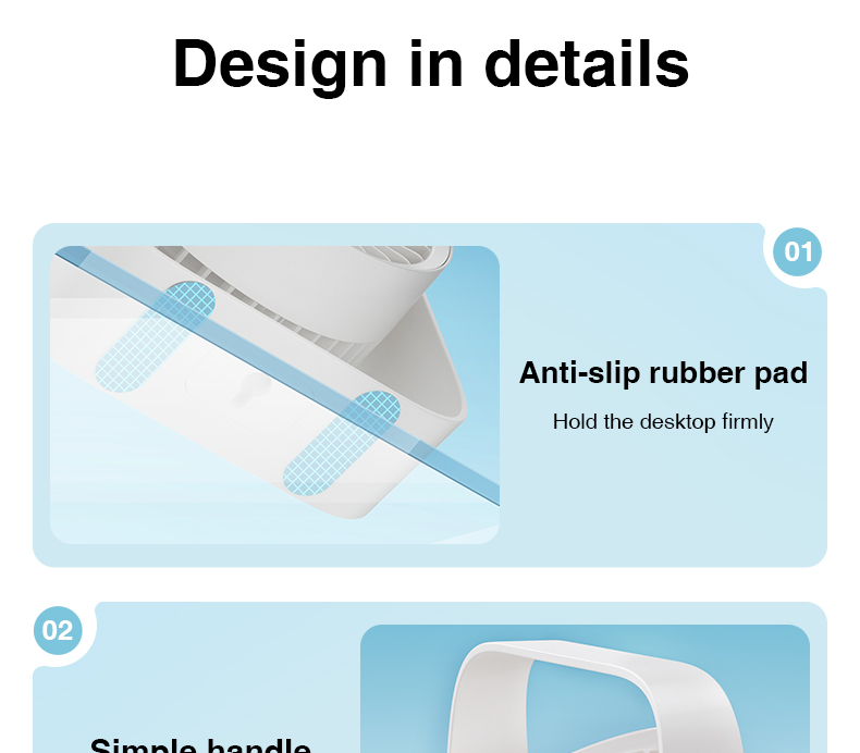chube Quạt bàn Rtako D06 tuần hoàn xoay 360 độ