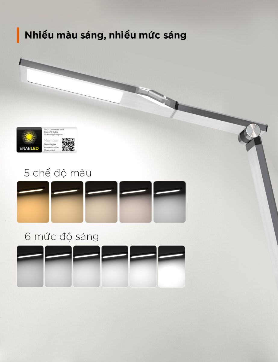 Đèn bàn LED Taotronics TT-DL050 ánh sáng bảo vệ mắt