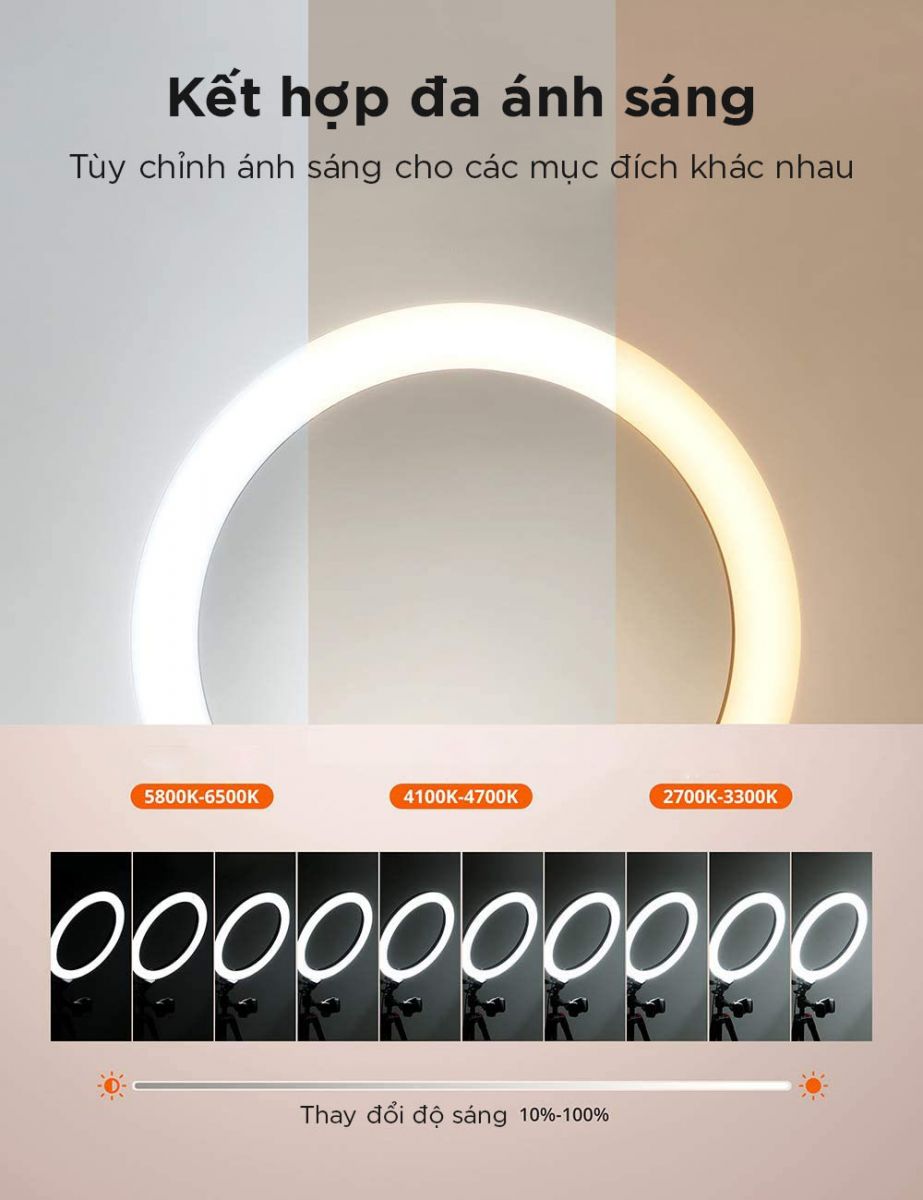 Đèn vòng Selfie Taotronics TT-CL027 chính hãng