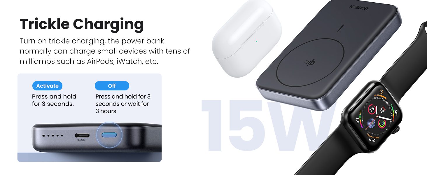 Sạc dự phòng 30W Ugreen PB761 Qi2 Magsafe 10000mAh