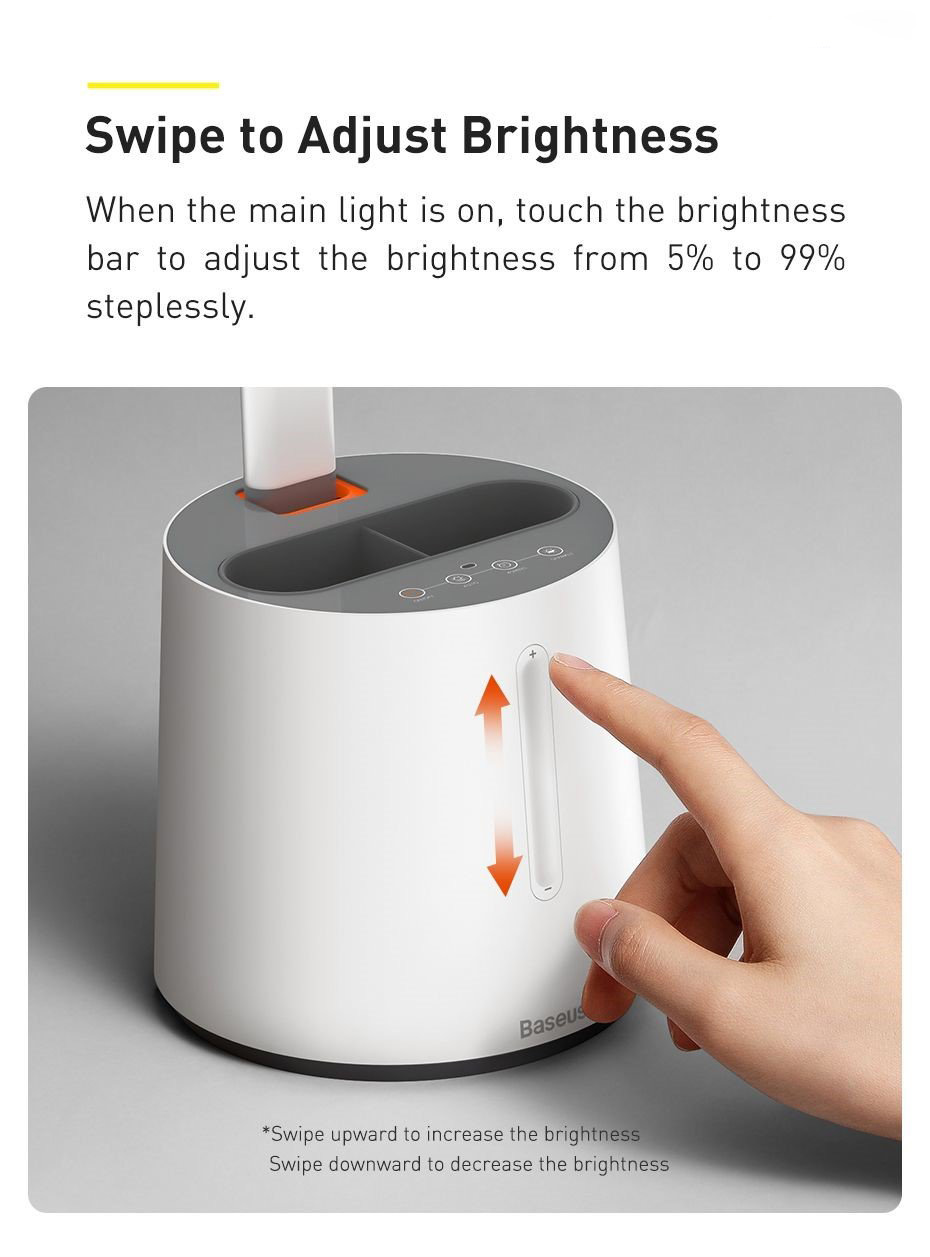 Đèn học, làm việc Baseus Smart Eye Series AAA ánh sáng mịn, bảo vệ mắt