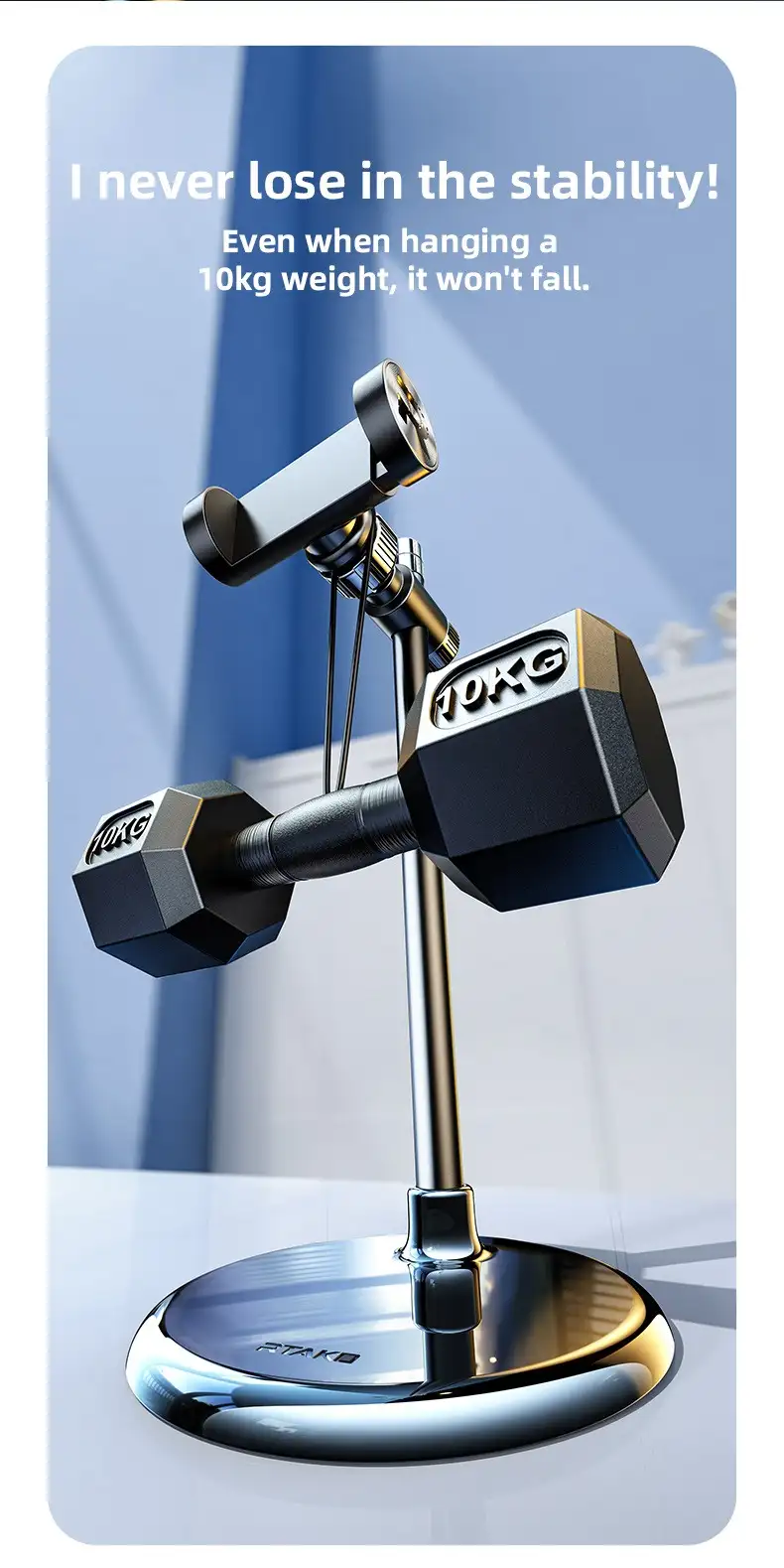 Khả năng chịu tải nặng của đế giữ Rtako XGZB-01.