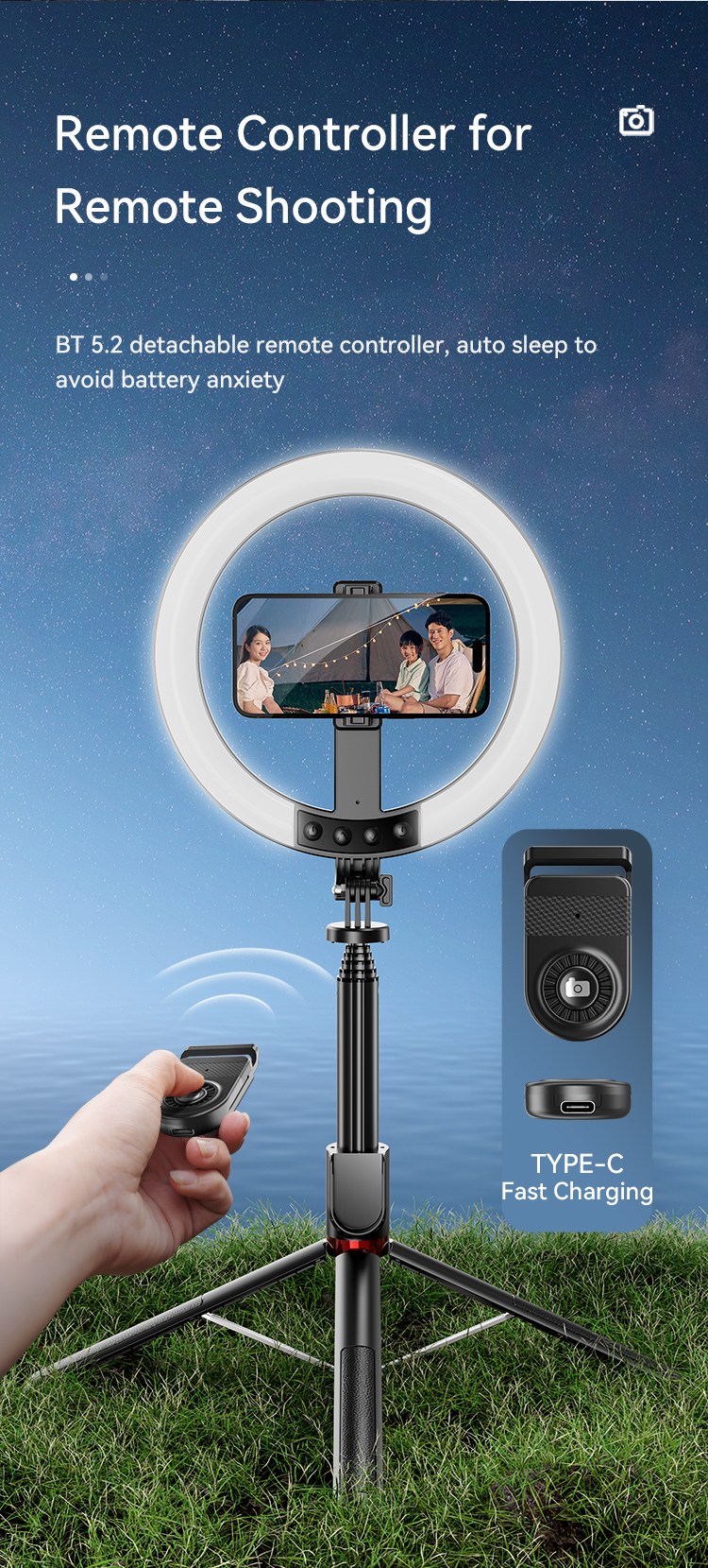 Tripod Tích Hợp Đèn Livestream USAMS ZB323 - Chi tiết sản phẩm 4