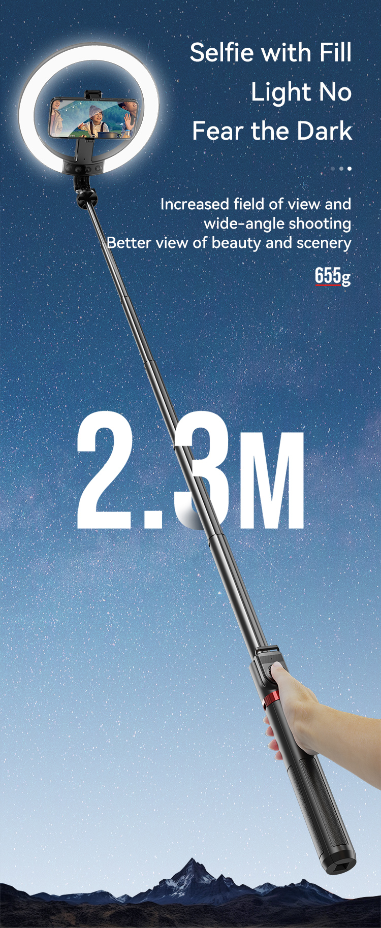 Tripod Tích Hợp Đèn Livestream USAMS ZB323 - Ánh sáng chuyên nghiệp 8