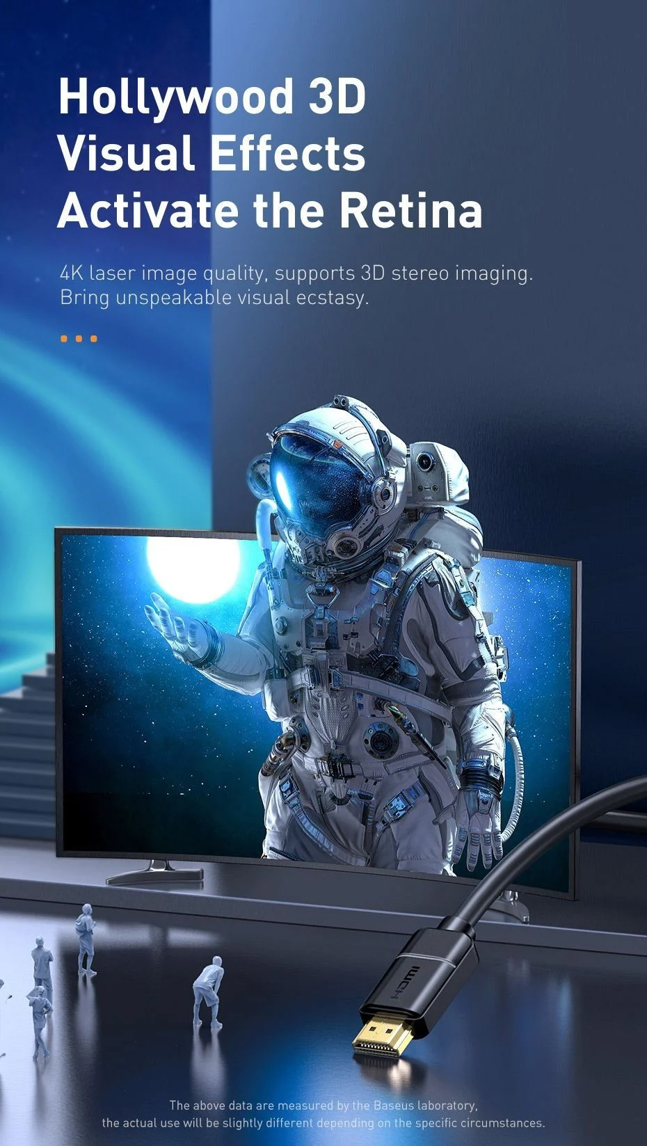 Cáp HDMI 2.0 siêu nét Baseus High Definition Series