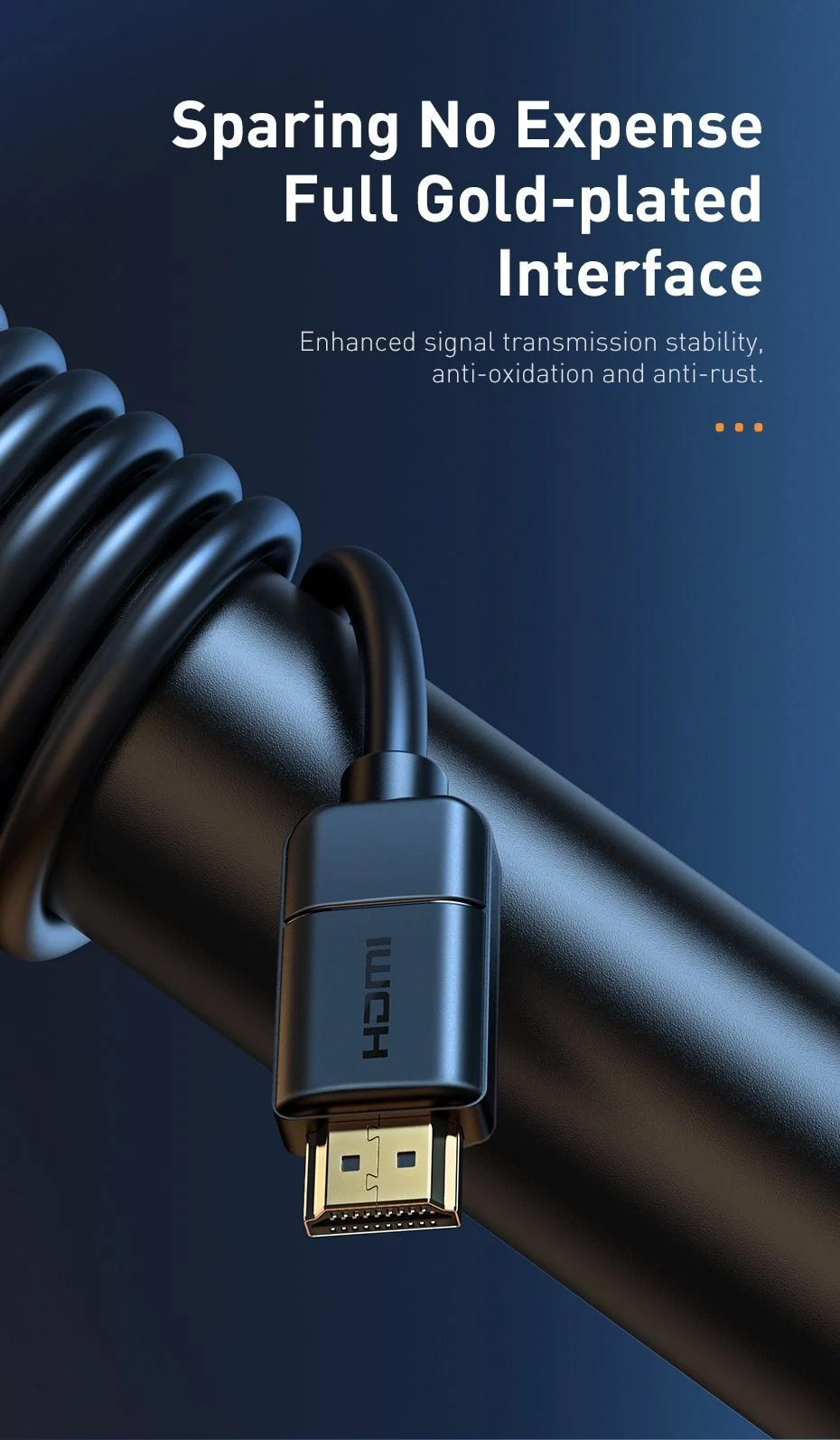 Cáp HDMI 2.0 siêu nét Baseus High Definition Series