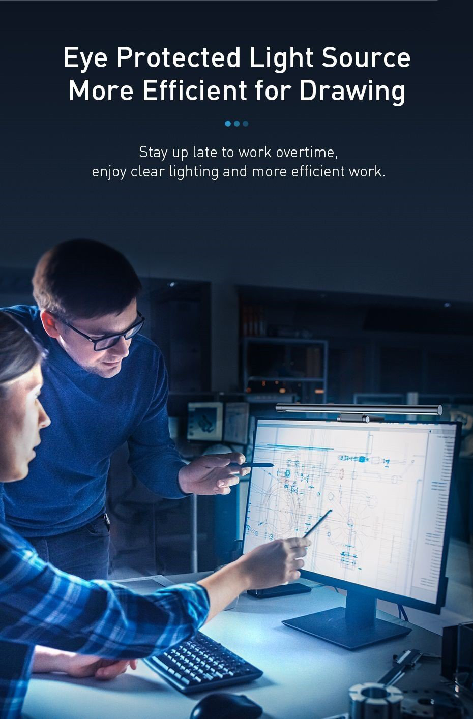 Cách lắp đặt dễ dàng đèn treo màn hình Baseus i-work Pro lên màn hình
