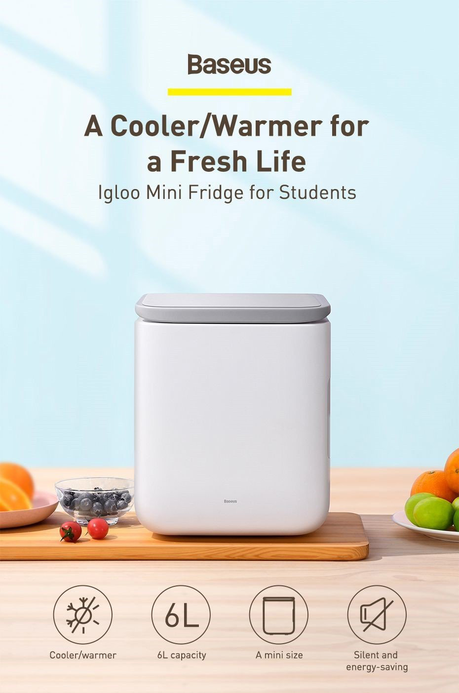 Tủ lạnh mini Igloo cho sinh viên - Không gian lưu trữ