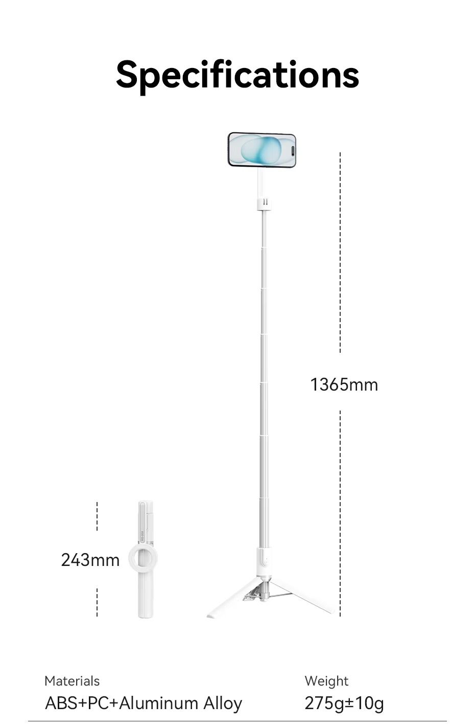 Phụ kiện đi kèm gậy selfie từ tính Ulanzi MG-003