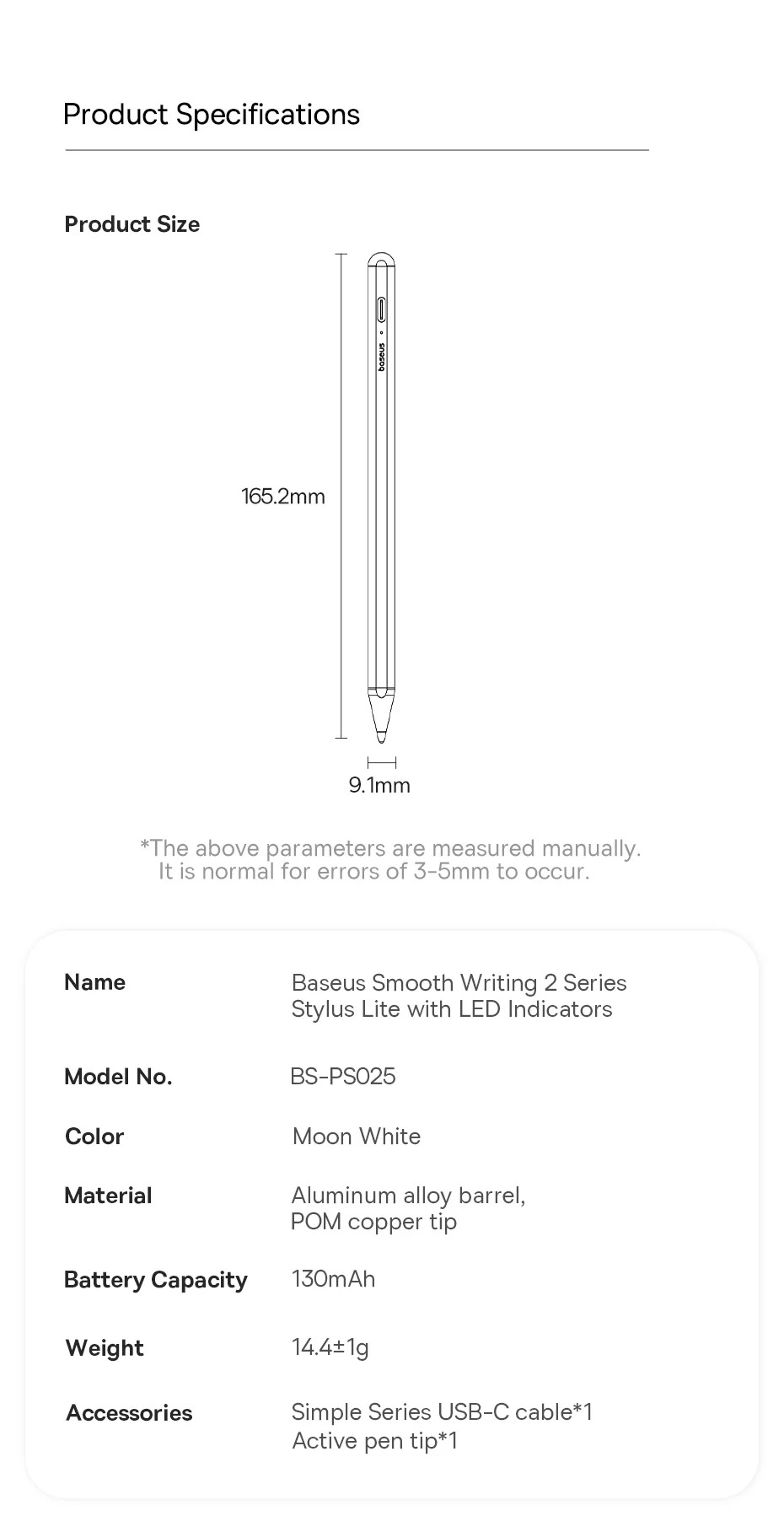 Bút Baseus Smooth Writing 2 Stylus Lite có khả năng gắn nam châm trên iPad tương thích
