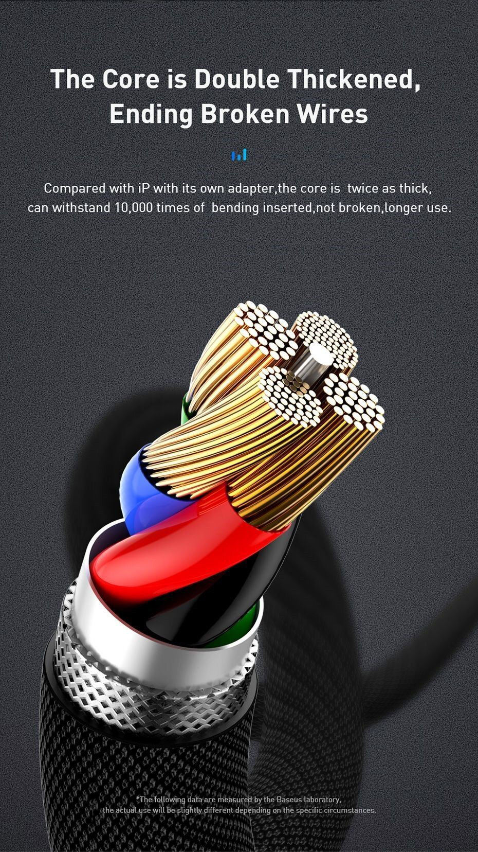 Đầu chuyển Lightning sang Audio AUX 3.5mm Baseus chất liệu