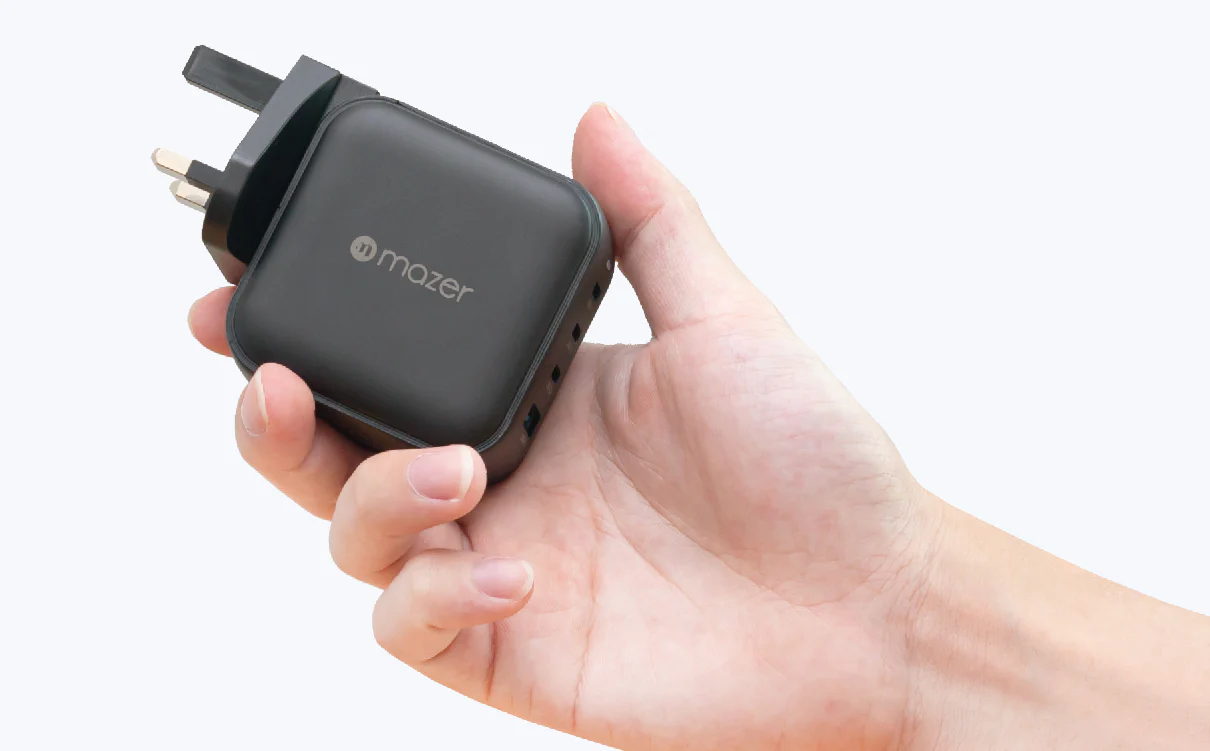 chube Combo cáp sạc Mazer Infinite.BOOST SuperMINI GaN PD 100W Wall Charger