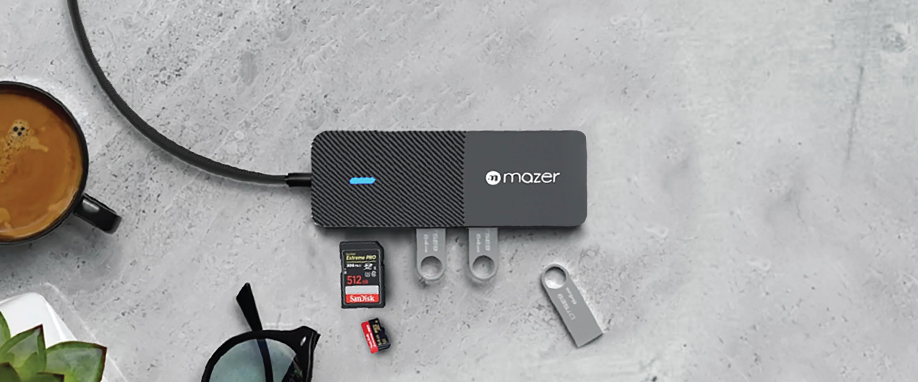 chube Cổng Chuyển Đổi Mazer Infinite Multimedia Pro Series Hub 5-in-1 USB-C