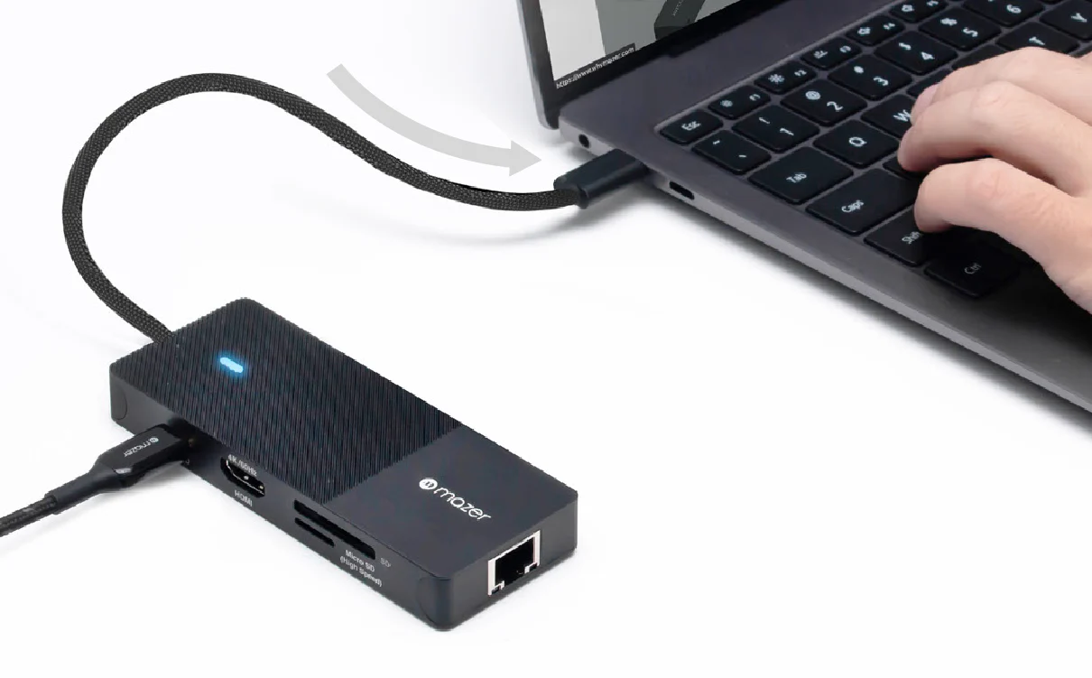 chube Hub chuyển đổi Mazer Infinite Multimedia Pro Hub 8-in-1 USB-C