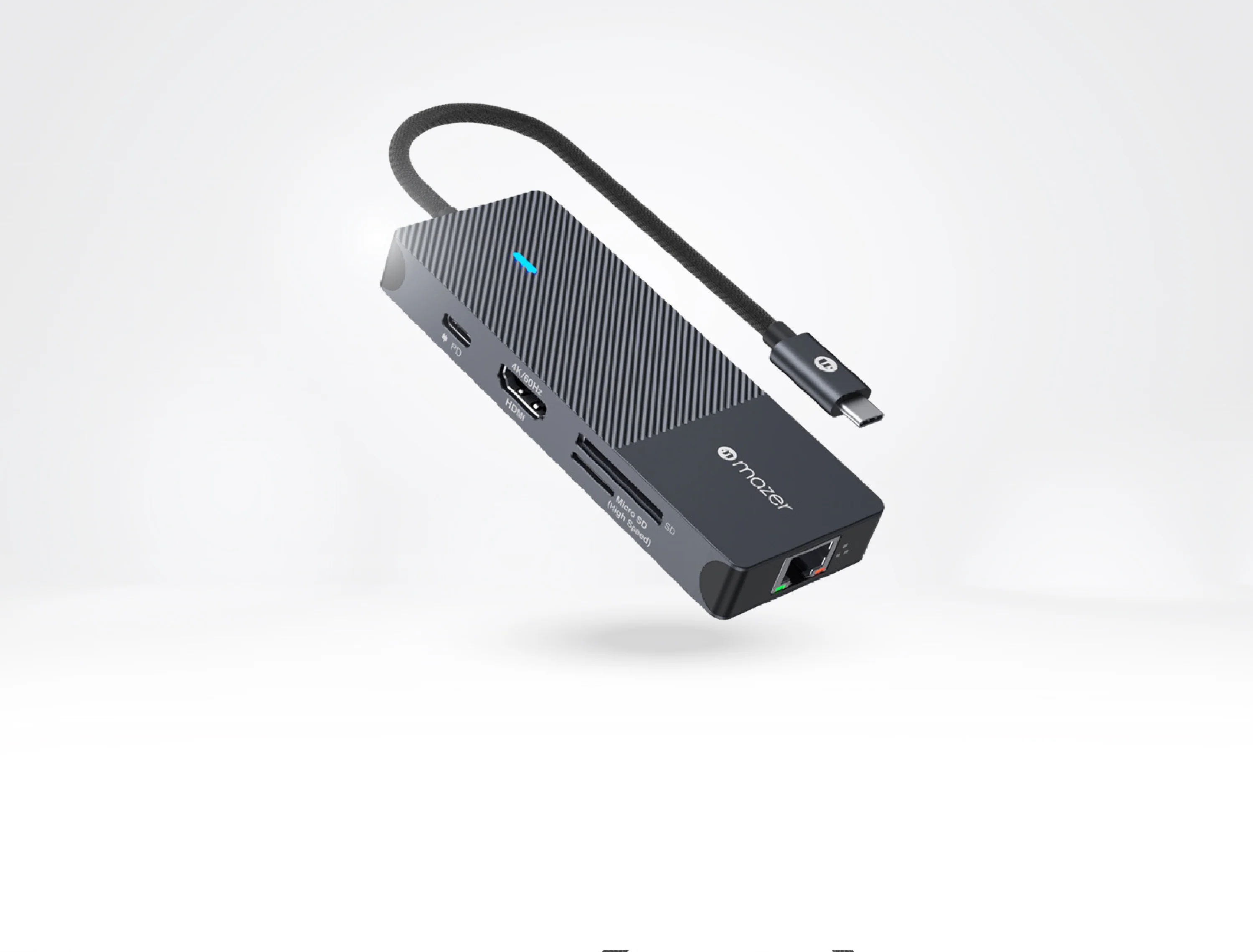 chube Hub chuyển đổi Mazer Infinite Multimedia Pro Hub 8-in-1 USB-C