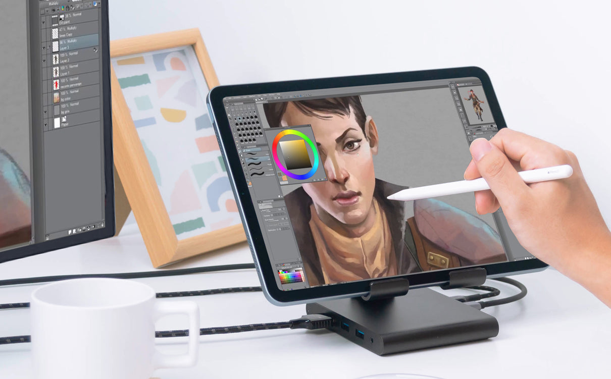 chube Cổng Chuyển Đổi Mazer Infinite Multimedia 8-in-1 USB-C & Tablet Stand